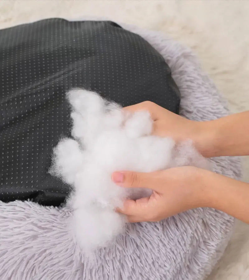 Pet Dog Bed Comfortable Donut Cuddler Round Cat Nest Dog Nest Warm Dog Mat with Soft Plush Material Pet Bed for Dogs and Cats