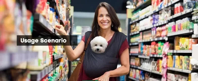 Dog Carrier for Small Dogs Front Facing Dog Carrier Sling Hands Free Cat Sling Size Adjustable Soft Cotton