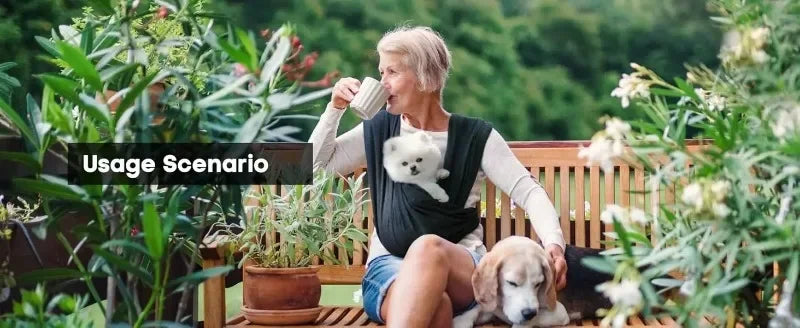 Dog Carrier for Small Dogs Front Facing Dog Carrier Sling Hands Free Cat Sling Size Adjustable Soft Cotton