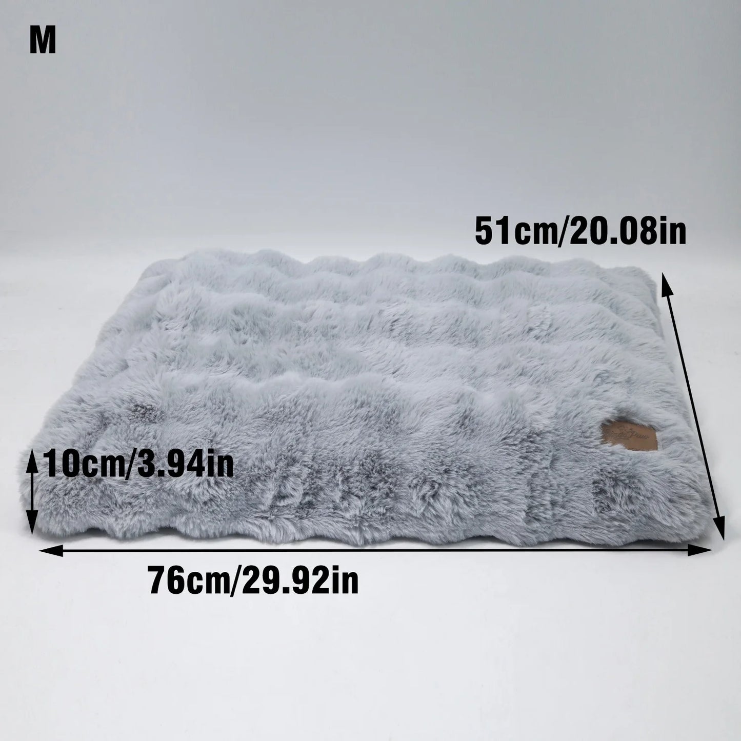 M-4XL Ultra-soft Plush Dog Bed Pet Cat Calming Sleeping Bed Thicker Foam Base Crate Bed Multiple Sizes Option for Dogs