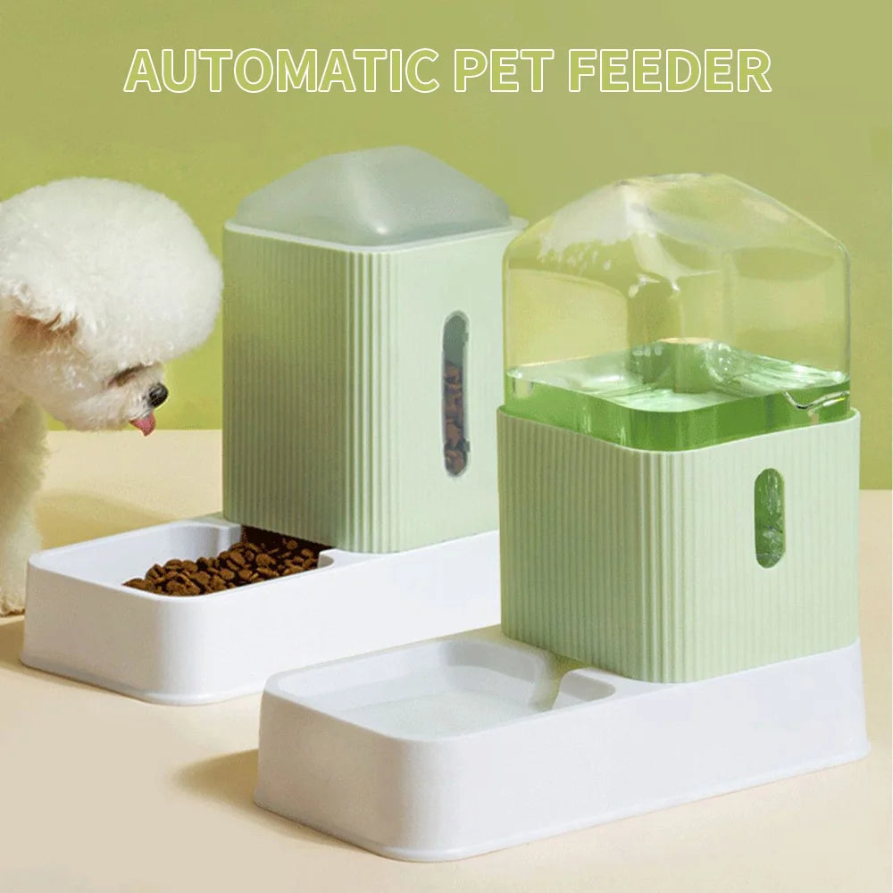 Automatic Pet Feeder 3.5L Large Capacity Pets Feeding Bowls Cat Water Dispenser Dog Food Feeder Drinking Fountain Feeding Bowl