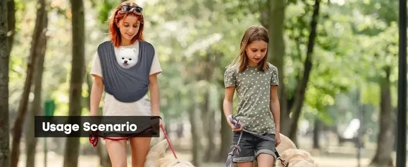 Dog Carrier for Small Dogs Front Facing Dog Carrier Sling Hands Free Cat Sling Size Adjustable Soft Cotton