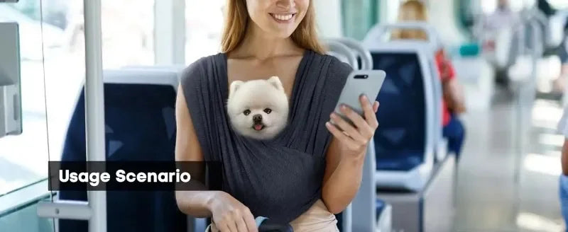 Dog Carrier for Small Dogs Front Facing Dog Carrier Sling Hands Free Cat Sling Size Adjustable Soft Cotton